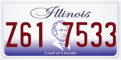 IL license plate Z617533