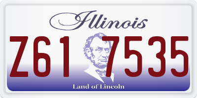 IL license plate Z617535