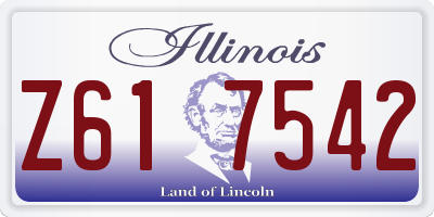 IL license plate Z617542