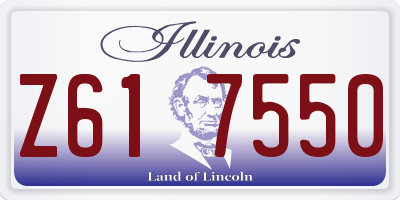 IL license plate Z617550