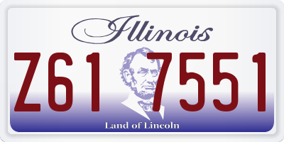 IL license plate Z617551