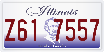 IL license plate Z617557