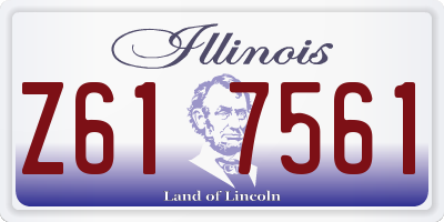 IL license plate Z617561