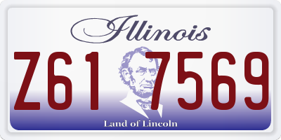 IL license plate Z617569