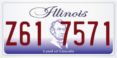 IL license plate Z617571