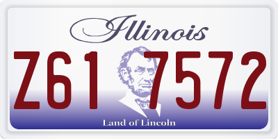 IL license plate Z617572