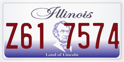 IL license plate Z617574