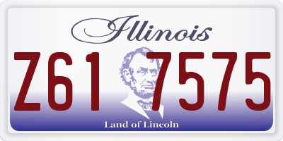 IL license plate Z617575
