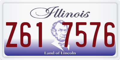 IL license plate Z617576