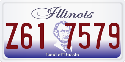 IL license plate Z617579