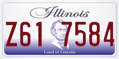 IL license plate Z617584