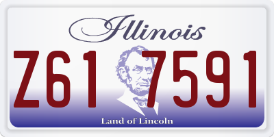 IL license plate Z617591