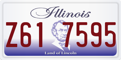 IL license plate Z617595