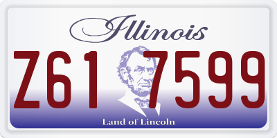 IL license plate Z617599