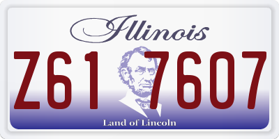 IL license plate Z617607