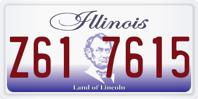 IL license plate Z617615
