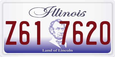 IL license plate Z617620