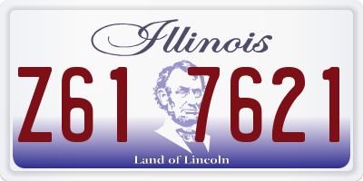 IL license plate Z617621