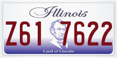 IL license plate Z617622