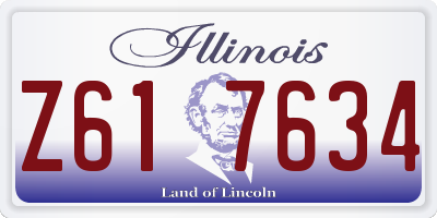 IL license plate Z617634