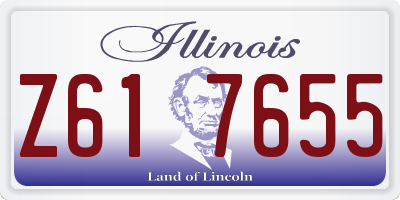 IL license plate Z617655