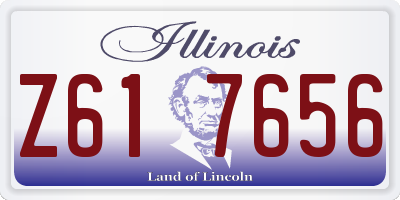 IL license plate Z617656
