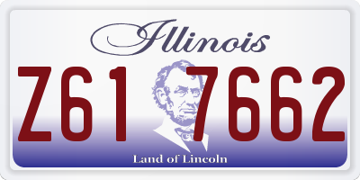 IL license plate Z617662