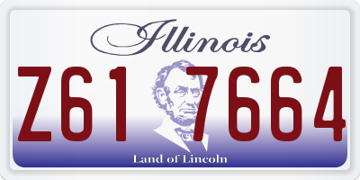 IL license plate Z617664