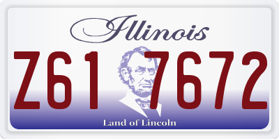 IL license plate Z617672