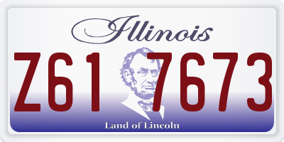 IL license plate Z617673