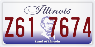 IL license plate Z617674
