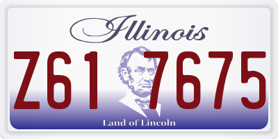 IL license plate Z617675