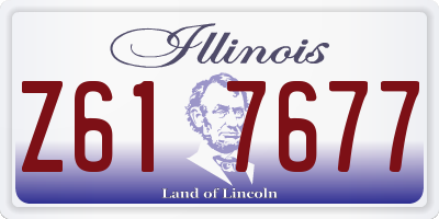 IL license plate Z617677