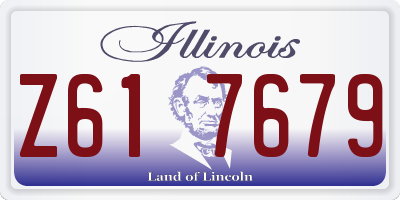 IL license plate Z617679