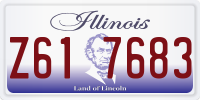IL license plate Z617683