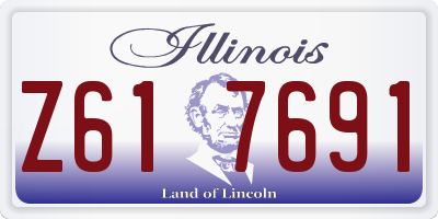 IL license plate Z617691