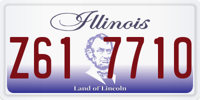 IL license plate Z617710