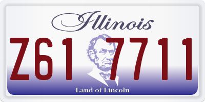 IL license plate Z617711