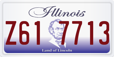 IL license plate Z617713