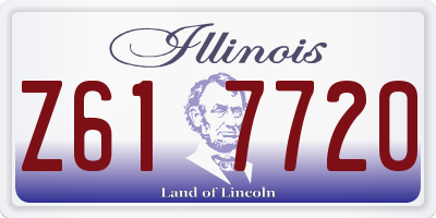 IL license plate Z617720