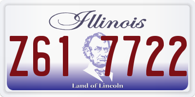 IL license plate Z617722