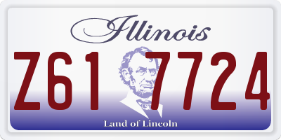IL license plate Z617724