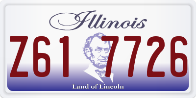 IL license plate Z617726
