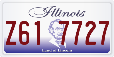 IL license plate Z617727