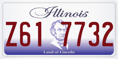 IL license plate Z617732