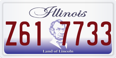 IL license plate Z617733