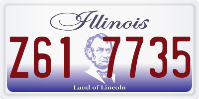 IL license plate Z617735