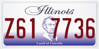 IL license plate Z617736