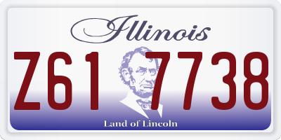 IL license plate Z617738
