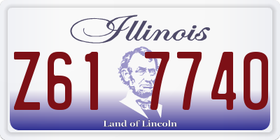 IL license plate Z617740